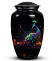 Female adult peacock urn for human ashes, suitable for men, durable cremation urn for adult ashes