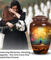 Beautiful peacock designed cremation urn for women, ideal for burying adult male ashes