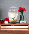 Elegant Dove Urn, a commemorative container for adult cremation ashes, suitable for both male and female