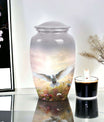 Elegant Dove Urn, a commemorative container for adult cremation ashes, suitable for both male and female