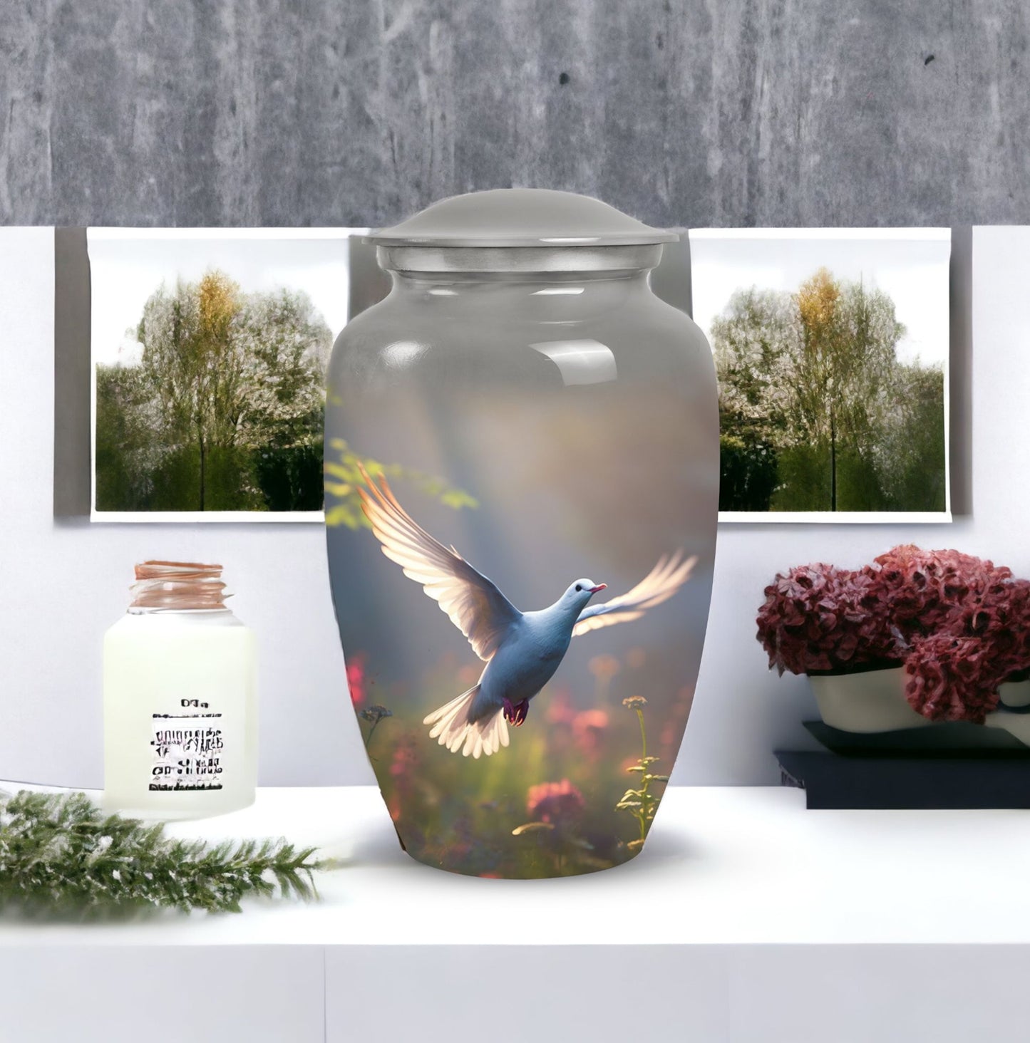 Elegant Dove urns for adult ashes, suitable for both male and female, perfect for keeping loved one's cremation remains