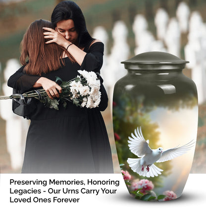 Dove designed Urn for storing human ashes, suitable for adults and unique choice for mom's cremains