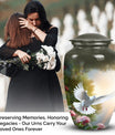 Dove designed Urn for storing human ashes, suitable for adults and unique choice for mom's cremains