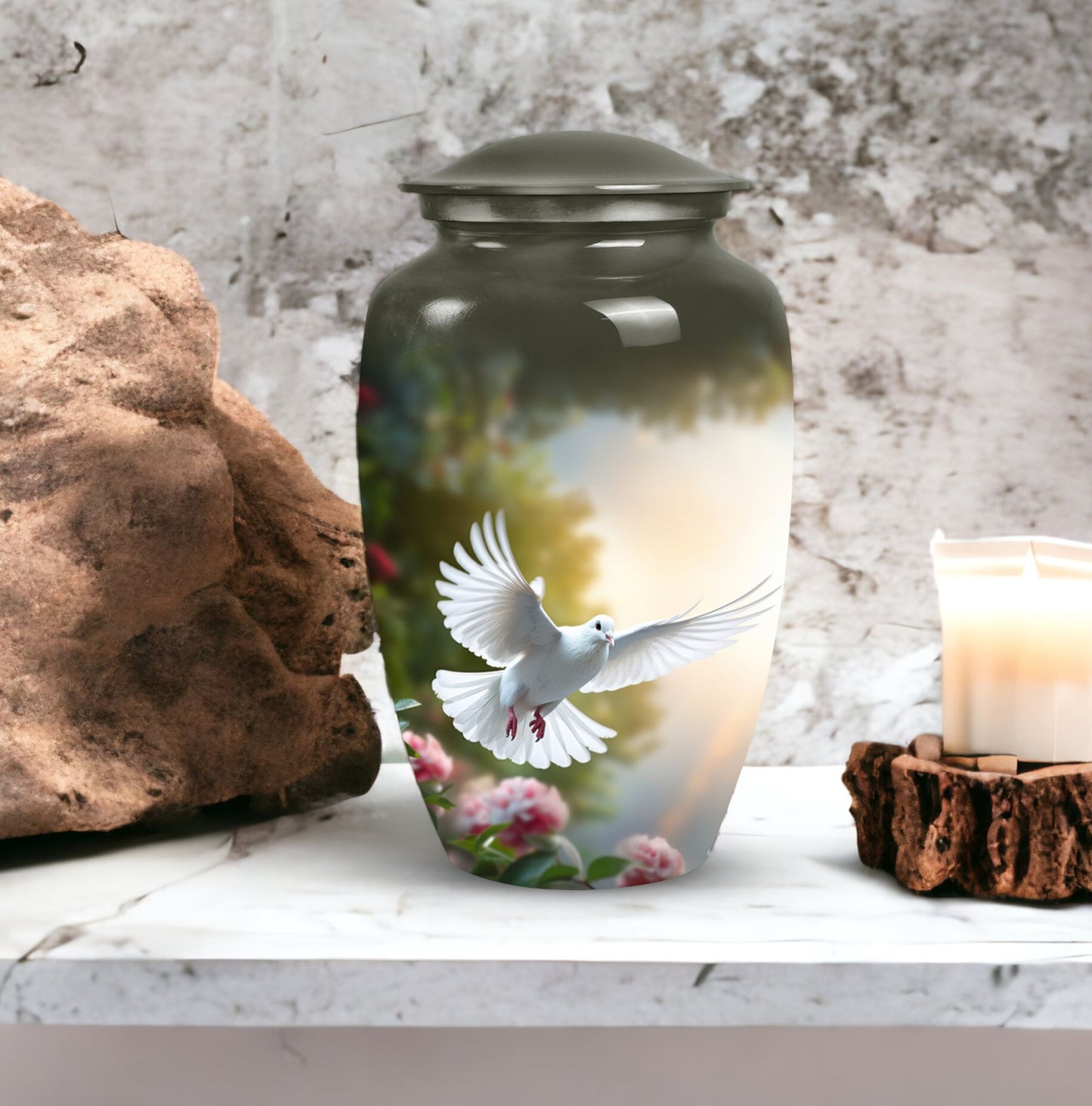 Dove designed Urn for storing human ashes, suitable for adults and unique choice for mom's cremains
