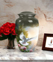 Dove designed Urn for storing human ashes, suitable for adults and unique choice for mom's cremains