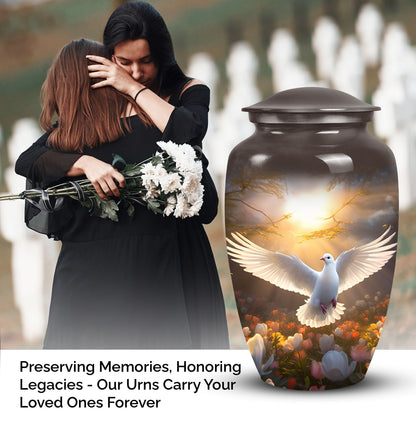 Elegant Dove urn designed for adult ashes, suitable for both male and female cremation