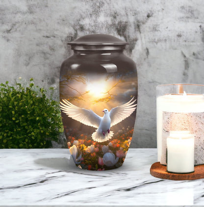 Elegant Dove urn designed for adult ashes, suitable for both male and female cremation