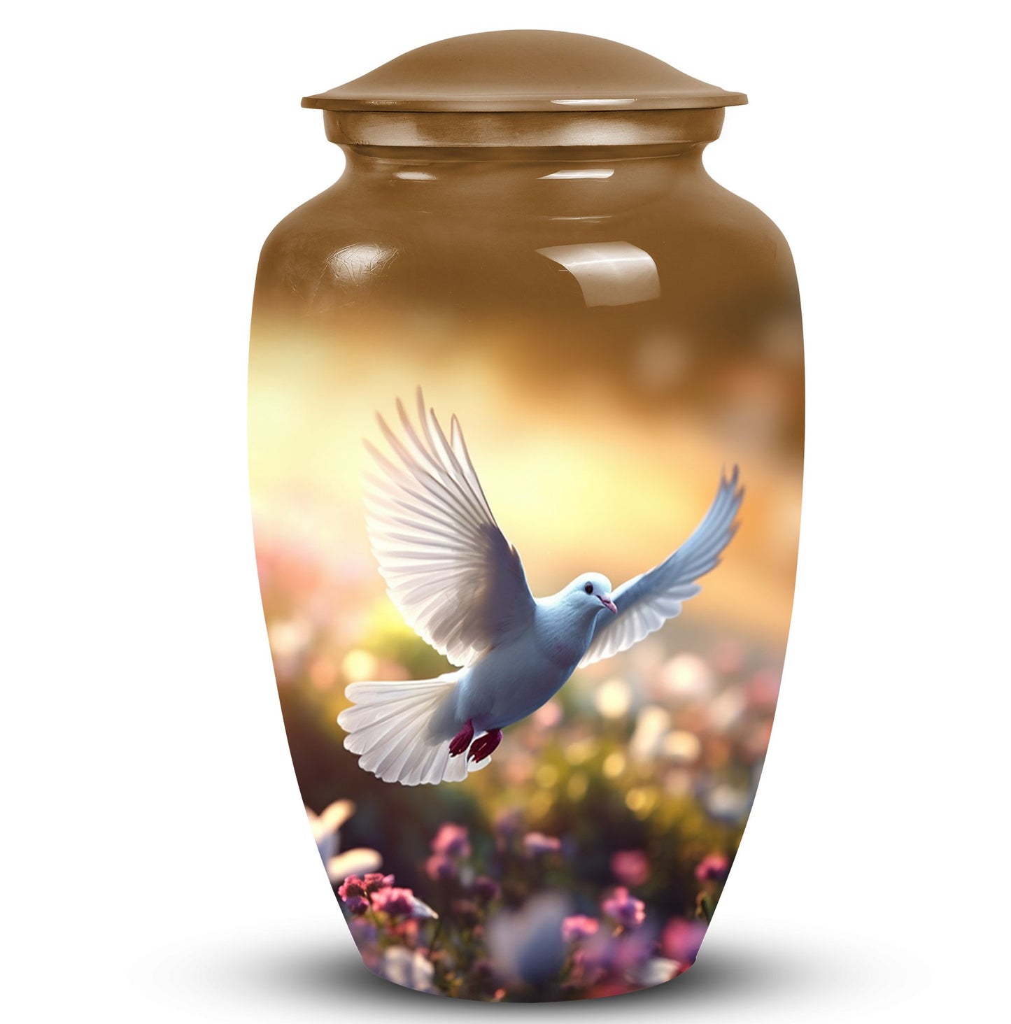 Elegant and durable Dove Urn for storing adult male human ashes, suitable for funeral ceremonies, and memorial use.