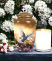 Elegant and durable Dove Urn for storing adult male human ashes, suitable for funeral ceremonies, and memorial use.