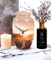 Elegant Dove urns utilized for adult human ashes after cremation, ideal as burial urns and companion urns.
