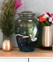 Elegant Dove engraved urns for female ashes, suitable for cremation and memorial service