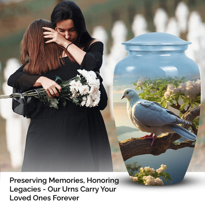 Dove urns for adult ashes from Perfect Memorials, suitable for honoring a dear dad, unique funeral urn