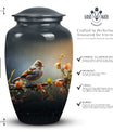 Sparrow inspired Cremation Urn for adult male ashes