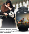 Sparrow inspired Cremation Urn for adult male ashes