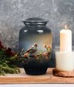 Sparrow inspired Cremation Urn for adult male ashes