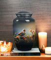 Sparrow inspired Cremation Urn for adult male ashes