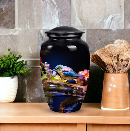 Decorative Sparrow Cremation Urn, suitable for storing ashes of adult male or female