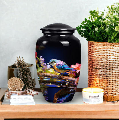 Decorative Sparrow Cremation Urn, suitable for storing ashes of adult male or female