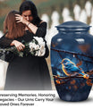 Elegant Sparrow Cremation Urn for adult woman ashes, beautifully crafted urn for human ashes