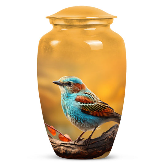 Elegant Sparrow Urn, distinct funeral urn for storing adult human ashes, honoring the deceased's memory