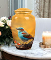 Elegant Sparrow Urn, distinct funeral urn for storing adult human ashes, honoring the deceased's memory