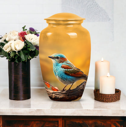 Elegant Sparrow Urn, distinct funeral urn for storing adult human ashes, honoring the deceased's memory