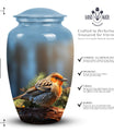 Image of a Sparrow Urn, a beautifully crafted burial urn designed for adult human ashes, ideal for cremation purposes.