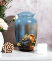 Image of a Sparrow Urn, a beautifully crafted burial urn designed for adult human ashes, ideal for cremation purposes.