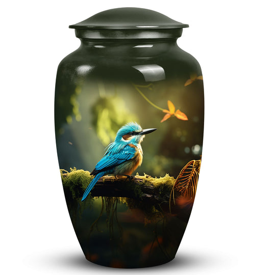 Sparrow urn styled as a decorative ash container for adults, ideal for memorializing loved ones