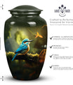 Sparrow urn styled as a decorative ash container for adults, ideal for memorializing loved ones