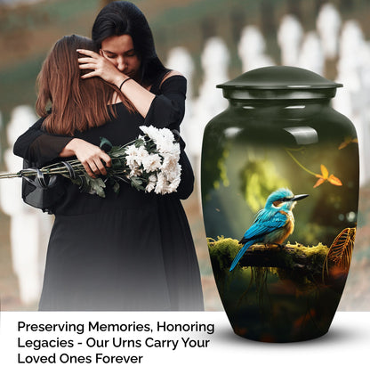 Sparrow urn styled as a decorative ash container for adults, ideal for memorializing loved ones