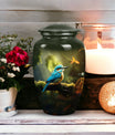 Sparrow urn styled as a decorative ash container for adults, ideal for memorializing loved ones