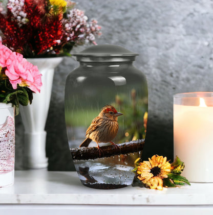 Sparrow urn designed for adult ashes, ideal remembrance burial urn, perfect memorial urn for mom