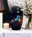 Sparrow Urn suitable for adult male ashes, presenting a timeless burial solution