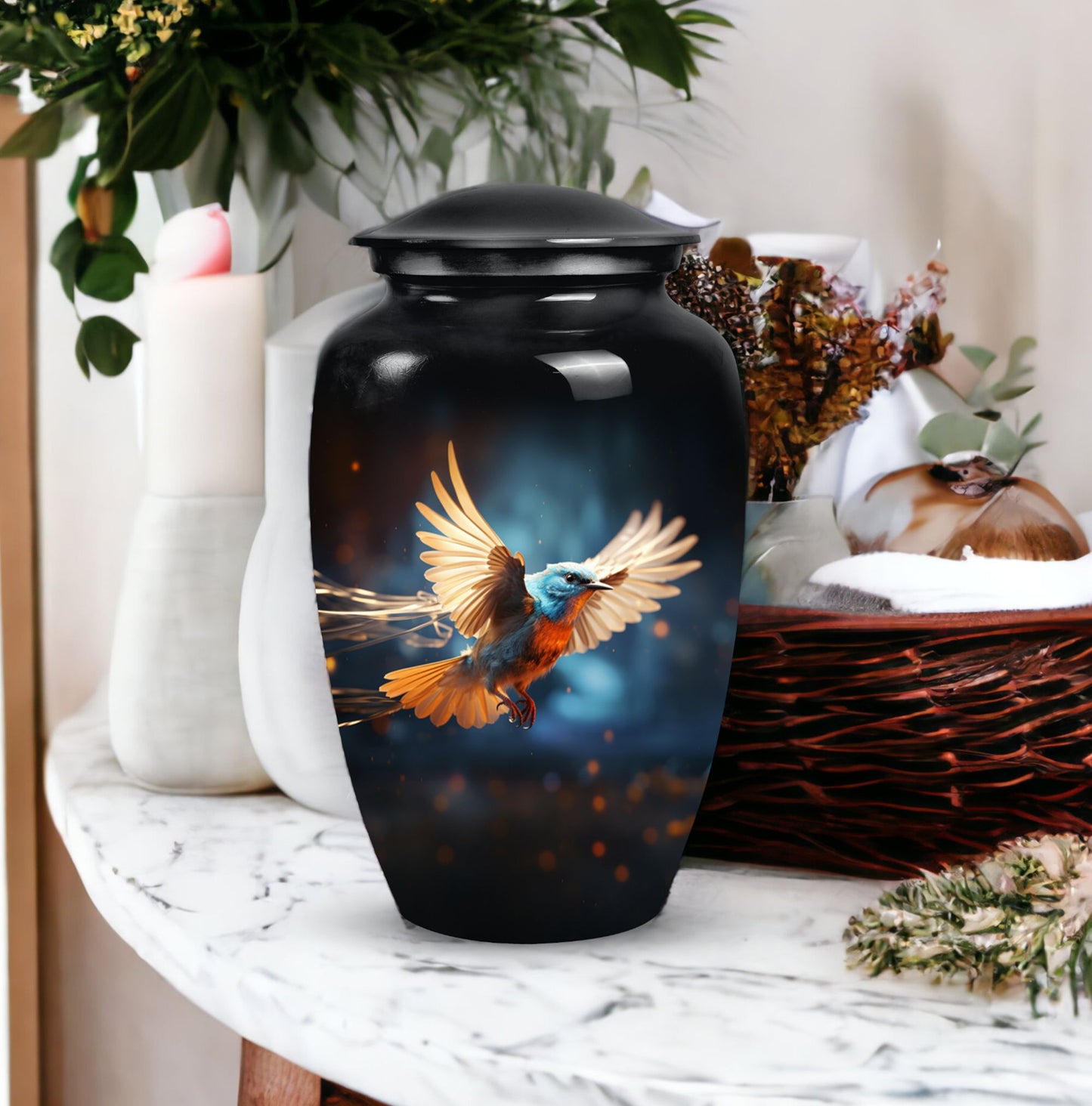 Image of Sparrow Urn, an elegant cremation urn suitable for adult male or female ashes