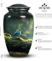 Unique Sparrow Urn designed as a cremation container for human ashes, suitable for adult man or a beloved mom