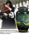 Unique Sparrow Urn designed as a cremation container for human ashes, suitable for adult man or a beloved mom