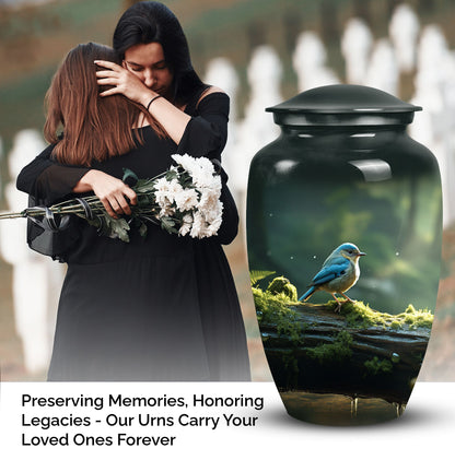 Unique Sparrow Urn designed as a cremation container for human ashes, suitable for adult man or a beloved mom