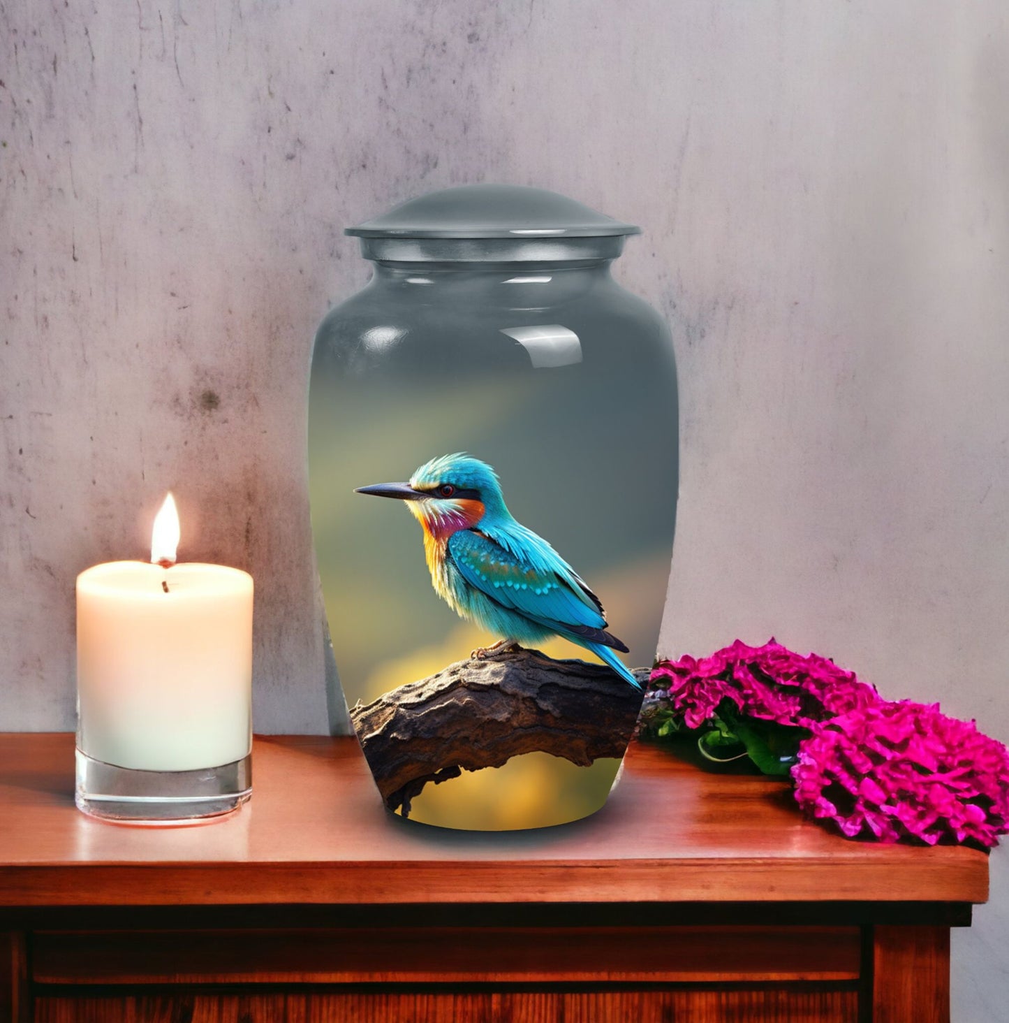 Sparrow urn showcasing design suitable for human adult ashes, ideal for East and West gender memorials