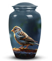Elegant Sparrow Cremation Urn designed for adult human ashes, ideal burial urn for men or a mom