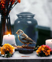 Elegant Sparrow Cremation Urn designed for adult human ashes, ideal burial urn for men or a mom