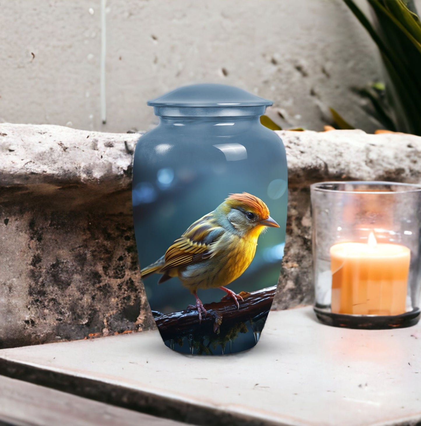 Spacious Sparrow Urn for cremation ashes of an adult man, also suitable for female and mother's ashes