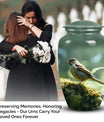 A Sparrow cremation urn designed for adult female ashes, a suitable cremain container for burial and funerals