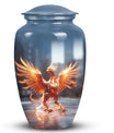 Phoenix design burial urn, elegant funeral decoration and urn for adult ashes