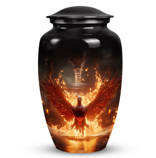 Medium Phoenix urn used for human ashes, suitable for adult male or female remains