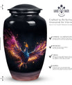Medium Phoenix Cremation Urn suitable for storing adult human ashes, ideal for men or as a special memorial for Dad