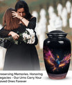 Medium Phoenix Cremation Urn suitable for storing adult human ashes, ideal for men or as a special memorial for Dad