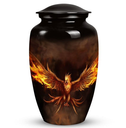 Phoenix Urn, elegantly designed for preserving the ashes of an adult man or woman, suitable for mom's burial.