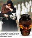 Phoenix Urn, elegantly designed for preserving the ashes of an adult man or woman, suitable for mom's burial.