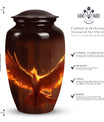 Elegant Phoenix Urn, ideal for adult male ashes burial